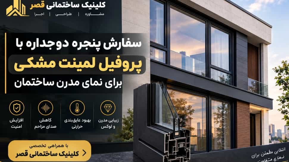 طلب نافذة زجاجية مزدوجة ذات مظهر صفح أسود للواجهة الحديثة للمبنى