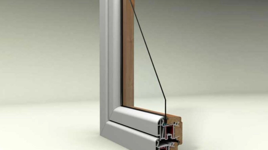 Double-glazed window profile Double-glazed window profile